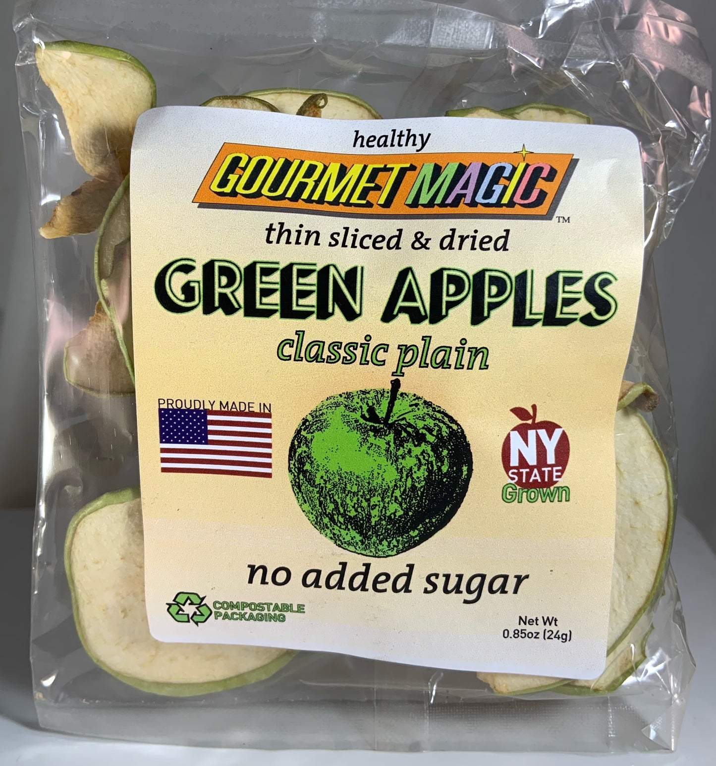 Green Apples: Classic Plain (Single Serving 0.5oz Bag, 12 units) Wholesale $3.84 (MSRP $4.99)
