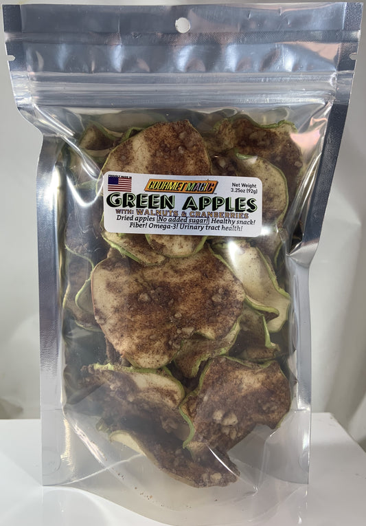 Green Apple Chews with Cranberries and Walnuts